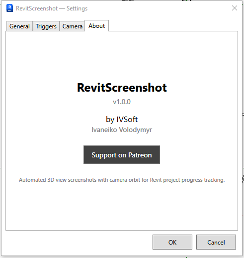 Revit Screenshot Plugin - результат роботи